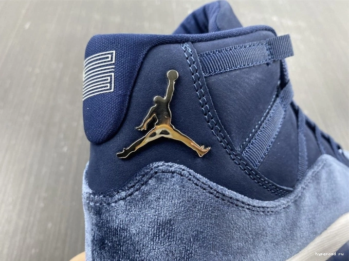 JORDAN 11 WMNS MIDNIGHT AR0715-441 AIR VELVET NAVY 0905